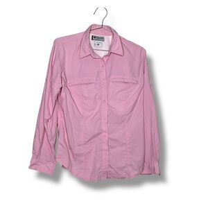 Columbia women’s Pink Button Up Shirt Size A29